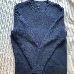 J crew men’s organic navy cotton sweater. Size M